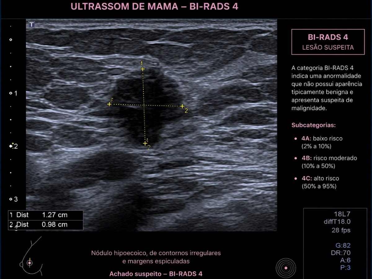 Respondendo as principais dúvidas sobre ultrassom de mama BI-RADS 4